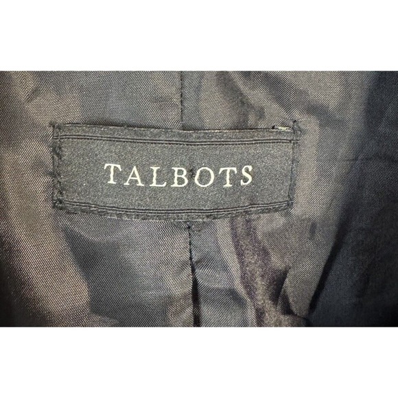 Talbots Purple Black Tweed Fitted Cropped Jacket Sz Small - Picture 4 of 6